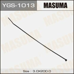 Хомут пластиковый 3,0 x 200 черный MASUMA YGS1013
