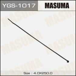 Хомут пластиковый 4,0 x 250 черный MASUMA YGS1017