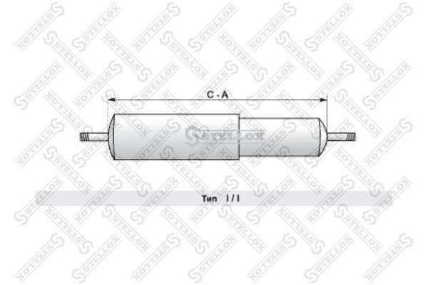 Амортизатор подвески 408-698 I/I 14x75 16x80 MAN 12-26.422