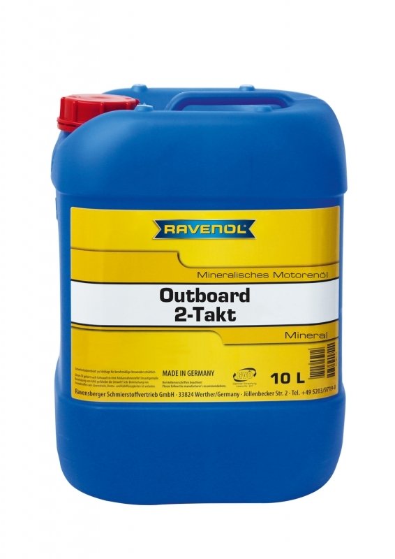 Моторное масло ravenol outboard 2t mineral, 10л, 4014835728943