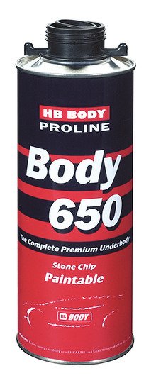 антикоррозийный состав BODY PROLINE 650! черный 1 кг на основе каучука и акриловых смол