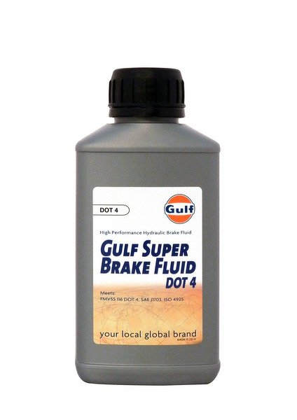 Тормозная жидкость GULF Super Brake Fluid DOT 4 (0,25 л.)