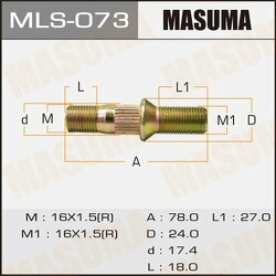 Шпилька колесная M16x1.5(R), M16x1.5(R)