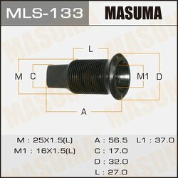 Футорка колесная M25x1.5(L), M16x1.5(L)