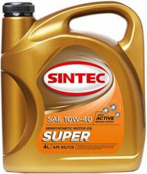 Масло моторное полусинтетическое Sintec SUPER SAE 10W-40 API SG/CD  4л