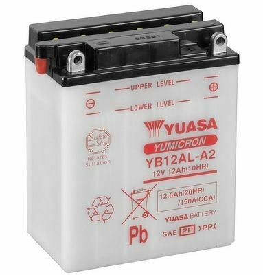 Аккумулятор YUASA YB12AL-A2 с электролитом