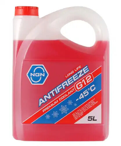 Жидкость охлаждающая NGN G12-45 ANTIFREEZE 5L, 5л