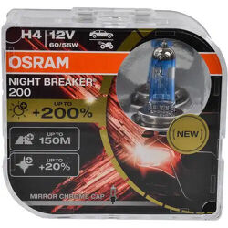 Лампа галогенная H4 12 V 60/55 W (P43t) Night Breaker +200% DuoBox (2шт.)