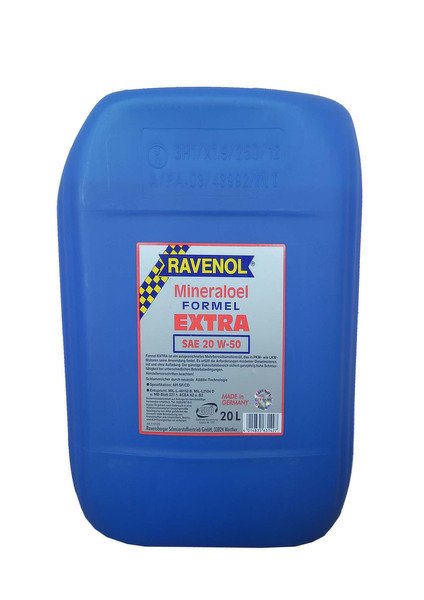 Моторное масло RAVENOL FORMEL EXTRA, 20W-50, 20 л, 4014835631427