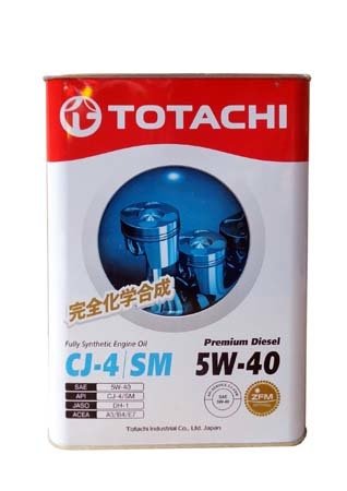 Моторное масло TOTACHI Premium Diesel Fully Synthetic CJ-4/SM SAE 5W-40 (6л)