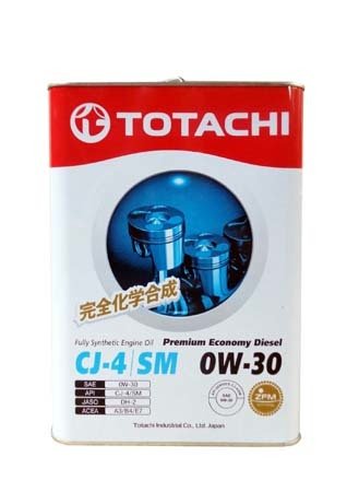 Моторное масло TOTACHI Premium Economy Diesel Fully Synthetic CJ-4/SM SAE 0W-30 (6л)