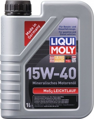 LiquiMoly Мин. мот.масло MoS2 Leichtlauf 15W-40 (1л)