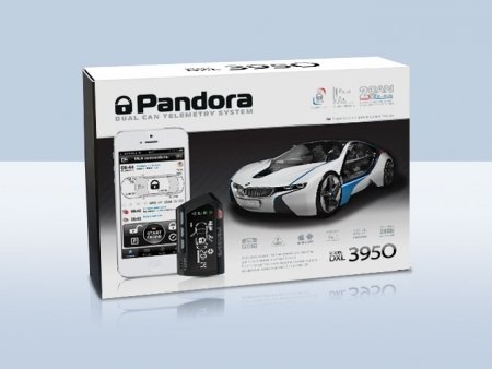 Pandora DXL 3950 (2012.12, интегрированный 2хCAN, LIN, GSM-модем, брелок LCD DXL700 — AAA, брелок R322 — CR2032, брелок-метка IS-750 black v2 — CR2032), встр.датчик движ., б/c, встр. Темп.датчик са