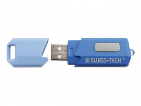 Карманный фонарик с USB зарядкой USB Rechargeable Flashlight синий