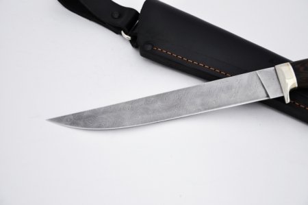 Нож Филейный большой (дамаск, венге), KNIFE YARD, 00344