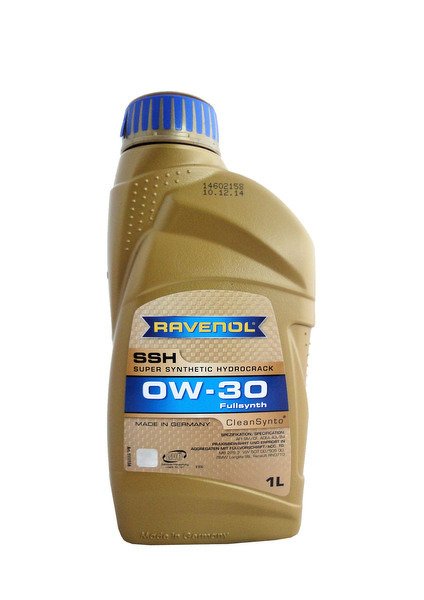 Моторное масло RAVENOL Super Synthetic Hydrocrack SSH, 0W-30, 1л, 4014835795310