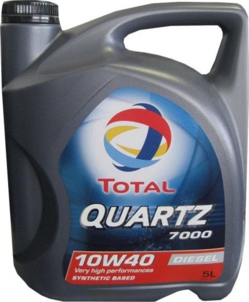Моторное масло TOTAL QUARTZ 7000 Diesel, 10W-40, 5л, 201524