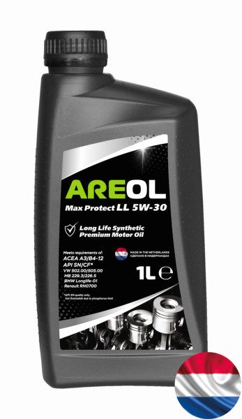 Масло моторное синтетическое AREOL Max Protect LL 5W-30 1 L