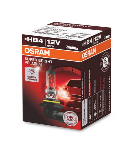 Лампа off-road super bright premium 1шт. (hb4) 12v 80w p22d повышенная мощность