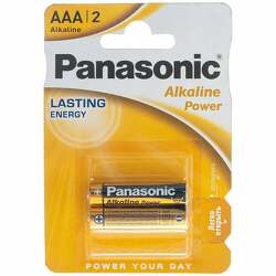 5410853042907_элемент питания AAA LR03! 1.5V щелочной PANASONIC Alkaline Power (блистер 2шт) 09123\