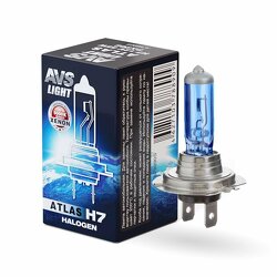 Галогенная лампа AVS ATLAS BOX/5000К/ H7.12V.55W.коробка 1шт