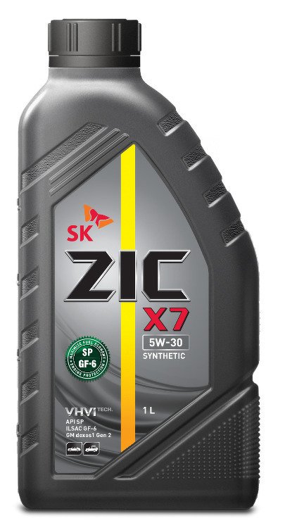 Масло ZIC 5/30 X7 SP/ CF-6 синтетическое 1 л