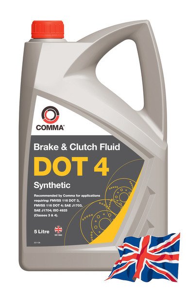 Comma dot 4 brake fluid (5l)_жидкость тормозная dot 4