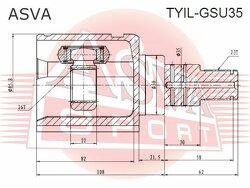 Шрус Внутренний Левый 26x50x23, ASVA, TYILGSU35