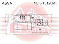 Шрус Внутренний Левый 33x39x29, ASVA, NSILT3120MT