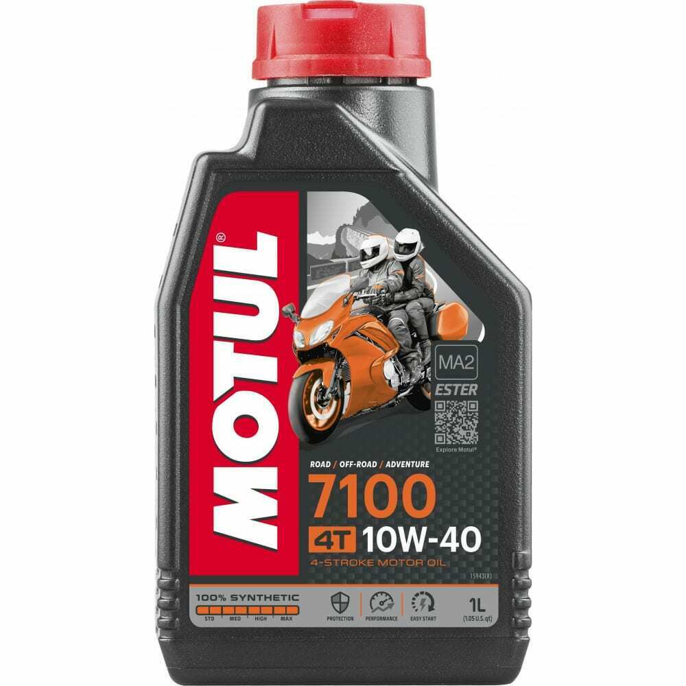 Моторное масло motul 10w-40 7100 4t (1l) jaso ma2 для мотоциклов api: sn, синт. на основе эстеров