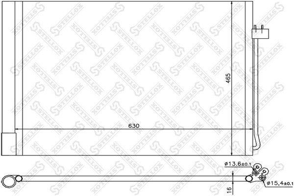 Радиатор конд. BMW X5 E70/X6 E71 3.0Si-5.0i/3.0D/SD/3.5D 07>