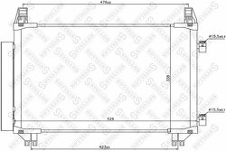 Радиатор конд.Toyota Yaris 1.0-1.3VVT-i 06>