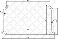 Радиатор кондиционера Toyota Camry 2.2/3.0 91-93