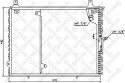 Радиатор кондиционера MB W124 2.0/2.2 92-95