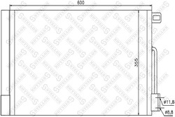 Радиатор кондиционера Opel Corsa 1.0-1.4 06>