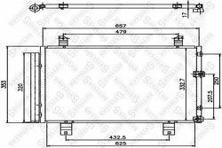 Радиатор кондиционера Lexus IS250 2.5i V6 24V 05>