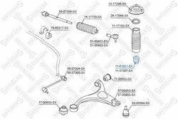 Отбойник амортизатора переднего Hyundai Santa Fe 00>