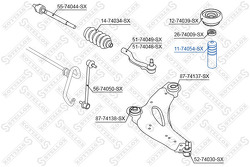 Отбойник-пыльник амортизатора переднего Nissan Primastar X83 02>