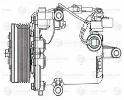 Компрессор кондиц. для а/м Mitsubishi Lancer X (07) 1.5i/1.6i