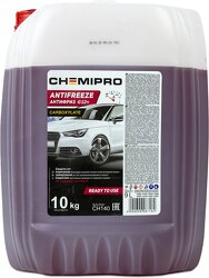 Жидкость охлаждающая Chemipro G12+ готовый 10kg красный