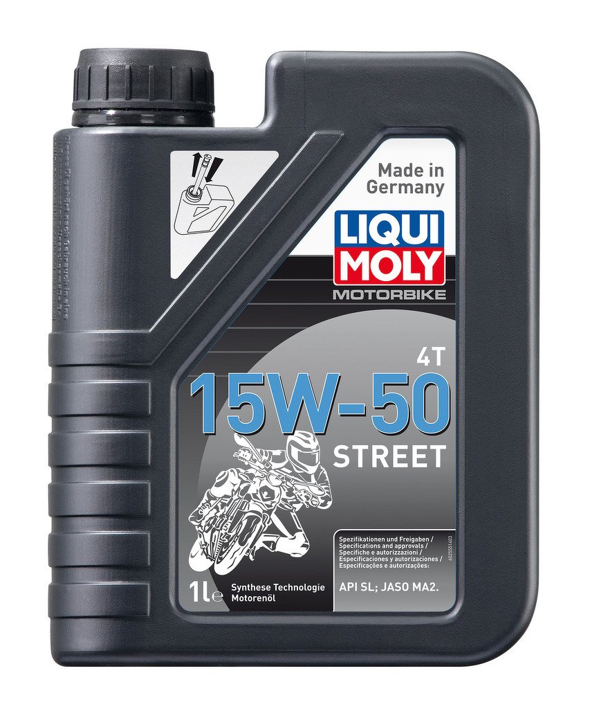 Моторное масло для 4-тактных мотоциклов Motorbike 4T Street 15W-50 (НС-синтетическое,1л)