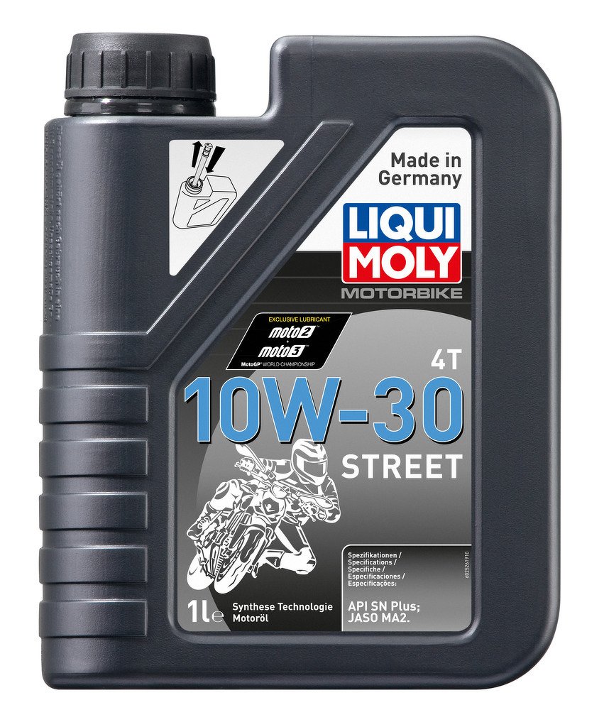 Моторное масло для 4-тактных мотоциклов Motorbike 4T Street 10W-30 (НС-синтетическое, 1л)