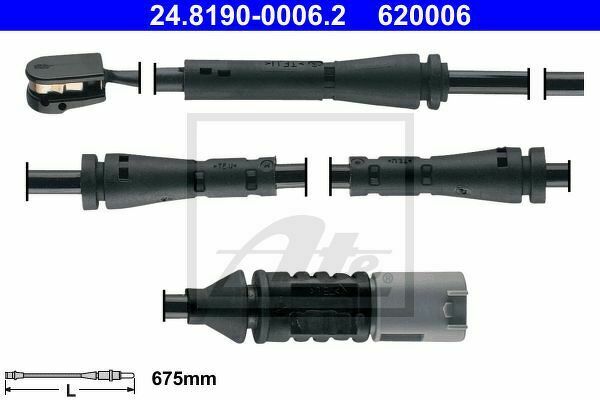 Датчик износа колодок, передних, ATE, 24819000062