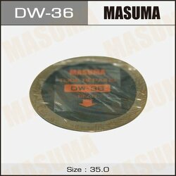 Заплатки для камер D 35 мм холодная вулканизация 5 шт. MASUMA DW-36