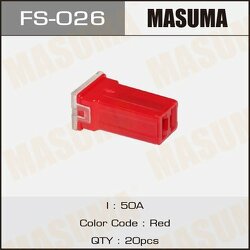 Предохранитель касетный Мини 50А Силовой (JCASE) Masuma FS026