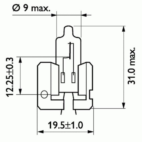 Лампа (h2) 55w 12v x511 галогенная стандарт