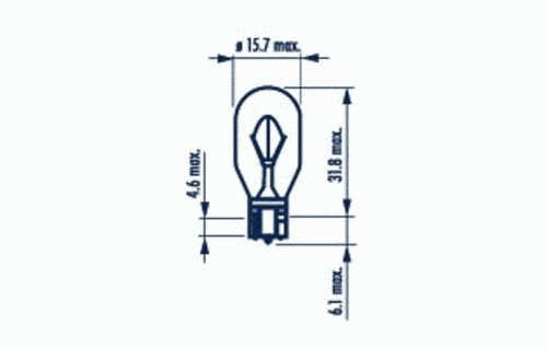 Лампа (w16w) 12v w2.1x9.5d