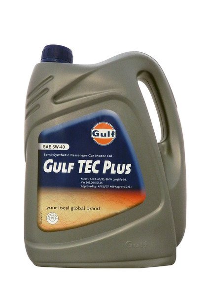 Моторное масло GULF TEC Plus SAE 5W-40 (4л)