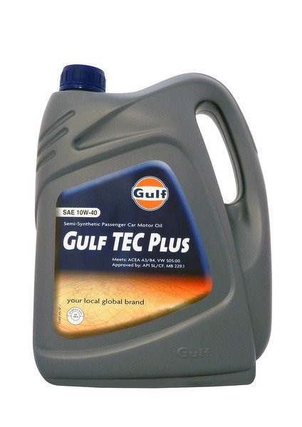 Моторное масло GULF TEC Plus SAE 10W-40 (4л)