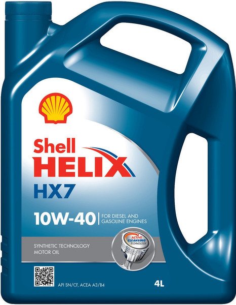 Моторное масло SHELL Helix HX7 SAE 10W-40 (4л)